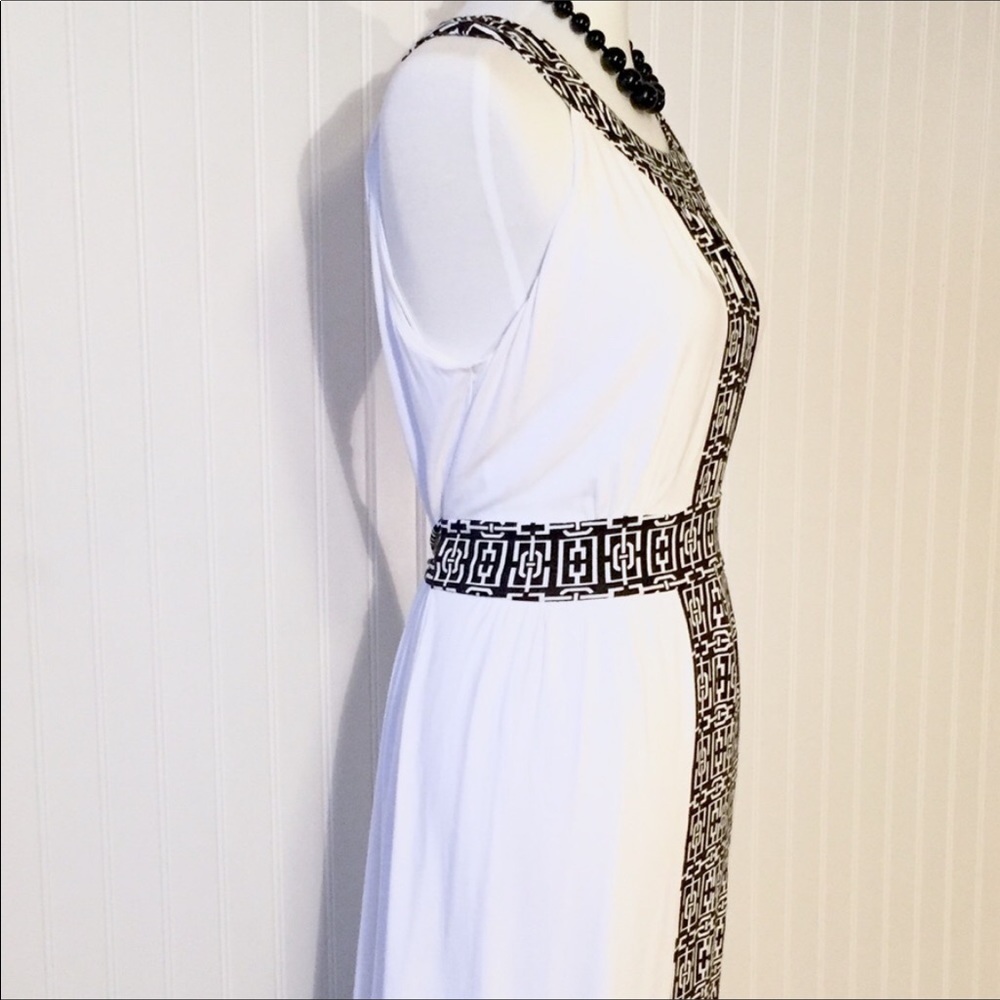 Evan Picone Black,White & Purple Floral Dress, 14